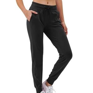 Amazon Essentials Black Women’s Draw String Joggers with Pockets (S)